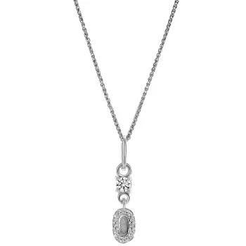 Orphelia® 'Lily' Damen Sterling Silber Anhanger mit Kette - Silber ZH-7582