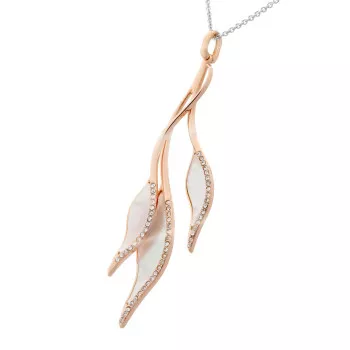 Orphelia® 'Mariza' Dames Zilver 925 925 Collier - Zilver/Rosé ZK-7171/RG