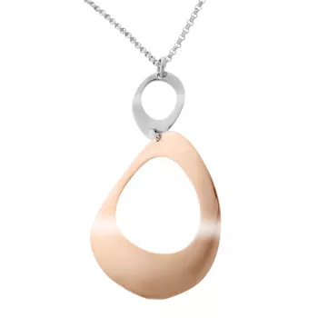 Orphelia® 'Isotta' Dames Zilver 925 925 Collier - Zilver/Rosé ZK-7192