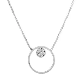Orphelia® 'Alessia' Dames Zilver 925 925 Collier - Zilverkleurig ZK-7382