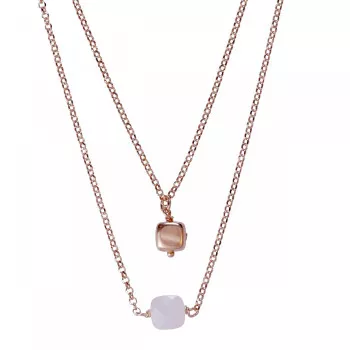 Orphelia® 'Joelle' Femmes Argent Collier - Rosé ZK-7432