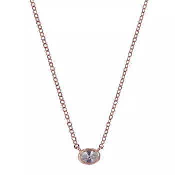 Orphelia® 'Robin' Femmes Argent Collier - Rosé ZK-7434