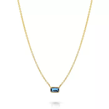 Orphelia® 'Ultimate' Women's Sterling Silver Necklace - Gold ZK-7567/G