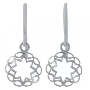 Orphelia® 'Jasmine' Dames Zilver 925 925 Oorhangers - Zilverkleurig ZO-7076