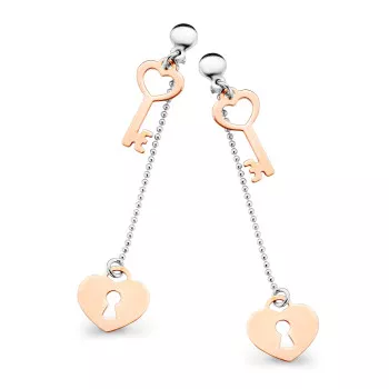 Orphelia® 'Izabella' Femmes Argent Boucle d'oreille - Argent/Rose ZO-7185