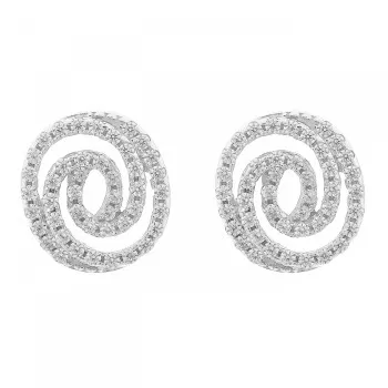 Orphelia® 'Roshina' Damen Sterling Silber Ohrstecker - Silber ZO-7274