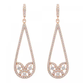 Orphelia® 'Tiziana' Damen Sterling Silber Ohrhänger - Rosé ZO-7276/RG