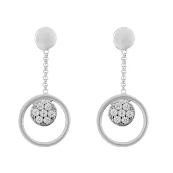 Orphelia® 'Alessia' Damen Sterling Silber Ohrhänger - Silber ZO-7382