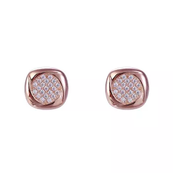Orphelia® 'Amalia' Dames Zilver 925 925 Oorknoppen - Rosékleurig ZO-7442