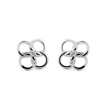 Orphelia® 'Aida' Damen Sterling Silber Ohrstecker - Silber ZO-7472