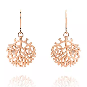 Orphelia® 'Flavie' Dames Zilver 925 925 Oorhangers - Rosékleurig ZO-7502/RG