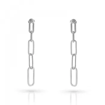 Orphelia® 'Eve' Women's Sterling Silver Drop Earrings - Silver ZO-7550