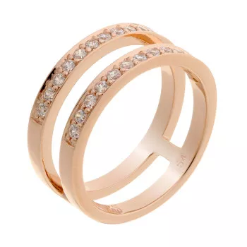 Orphelia® Dames Zilver 925 925 Ring (sieraad) - Rosékleurig ZR-7124/RG