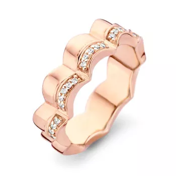 Orphelia® Dames Zilver 925 925 Ring (sieraad) - Rosékleurig ZR-7127/RG