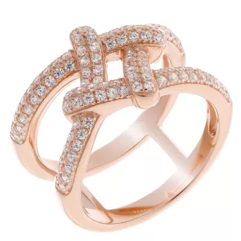 Orphelia® Dames Zilver 925 925 Ring (sieraad) - Rosékleurig ZR-7277