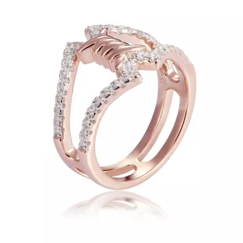 Orphelia® Damen Sterling Silber Ring - Rosé ZR-7422