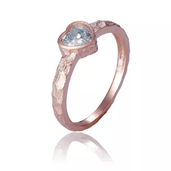 Orphelia® 'Nora' Dames Zilver 925 925 Ring (sieraad) - Rosékleurig ZR-7435