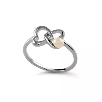 Orphelia® 'Lili' Women's Sterling Silver Ring - Silver ZR-7513 #1