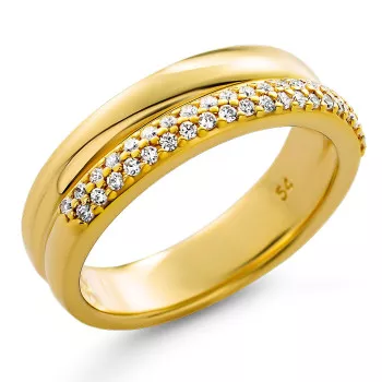 Orphelia® 'Emily' Femmes Argent Bague - Or ZR-7581/G