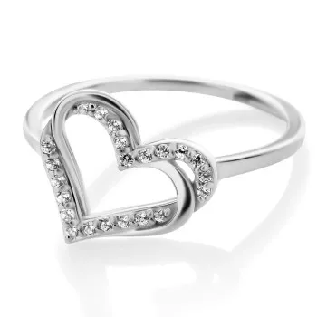 Orphelia® 'Cecilia' Damen Sterling Silber Ring - Silber ZR-7584