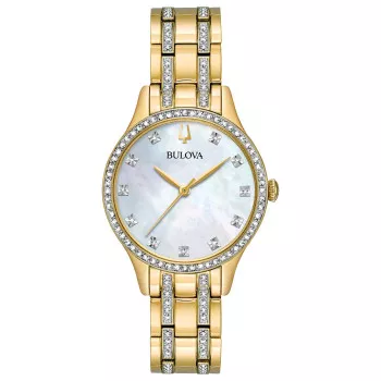 Bulova® Analog 'Crystal / Dress' Damen Uhr 98X119