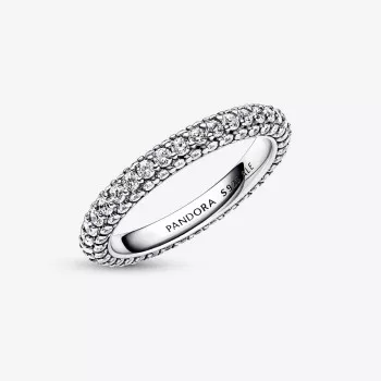 Pandora® 'Timeless pavé' Dames Zilver 925 925 Ring (sieraad) - Zilverkleurig 192627C01