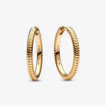 Pandora® 'Moments' Damen Verchromtem Metall Creolen - Gold 269532C00