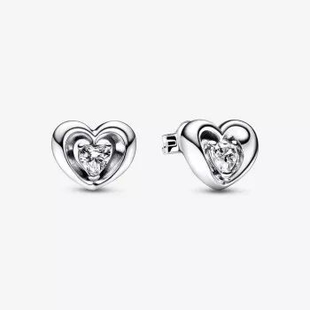 Pandora® 'Radiant Heart' Femmes Argent Puce d'oreille - Argent 292500C01