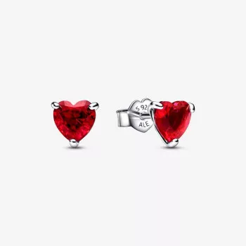 Pandora® 'Elevated Heart' Femmes Argent Puce d'oreille - Argent 292549C01