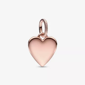 Pandora® 'Engravable heart tag' Dames Verguld Metaal Hanger - Rosegold 388914C00