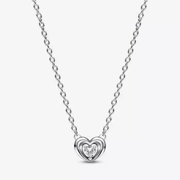 Pandora® 'Radiant Heart' Femmes Argent Collier - Argent 392494C01-45