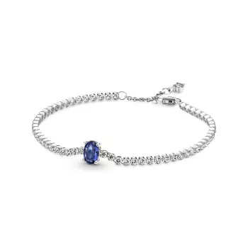 Pandora® 'Pavé Tennis' Damen Sterling Silber Armbänd - Silber 590039C01-18