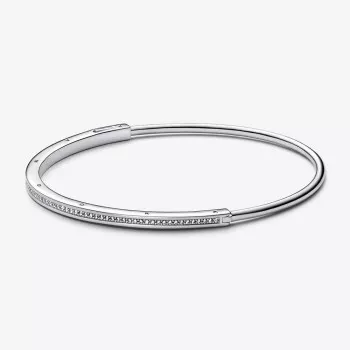 Pandora® 'Signature i-d' Dames Zilver 925 925 Bangle - Zilverkleurig 592313C01-2