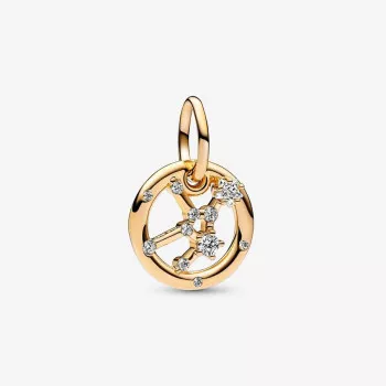 Pandora® 'Zodiac sign' Dames Verguld Metaal Bedel - Goudkleurig 762715C01