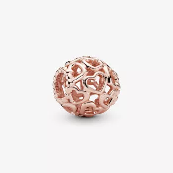Pandora® 'Hearts' Femmes Métal plaqué Charm - Rosé 780964