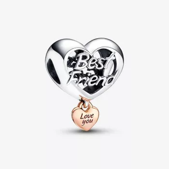 Pandora® 'Family & friends' Dames Zilver 925 925 Bedel - Zilver/Rosé 782243C00