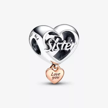 Pandora® 'Family & friends' Dames Zilver 925 925 Bedel - Zilver/Rosé 782244C00