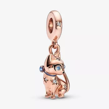 Pandora® 'Pet Cat' Damen Verchromtem Metall Charm - Rosé 782259C01