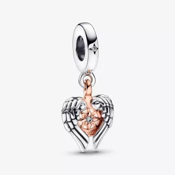 Pandora® 'Celestial' Femmes Argent Charm - Argent/Rose 782359C01