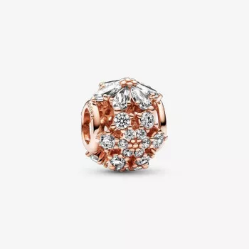 Pandora® 'Herbarium Cluster' Femmes Métal plaqué Charm - Rosé 782383C01