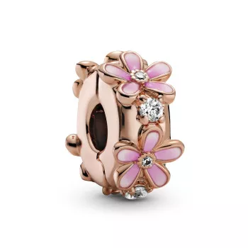 Pandora® 'Pink Daisy Flower' Damen Verchromtem Metall Charm - Rosé 788809C01