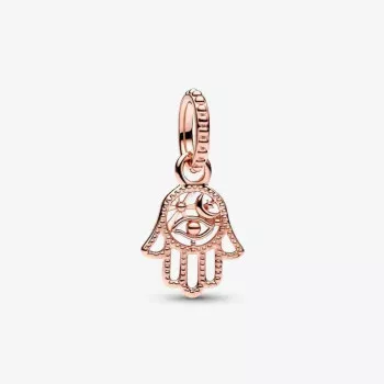 Pandora® 'Hamsa Hand' Damen Verchromtem Metall Charm - Rosé 789144C00