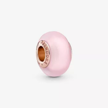 Pandora® Pandora Colours 'Murano Glass' Women's Gold Plated Metal Charm - Rose 789421C00