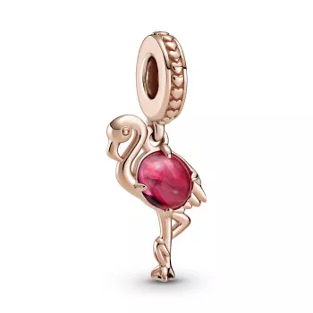 Pandora® 'Flamingo' Damen Verchromtem Metall Charm - Rosé 789431C01