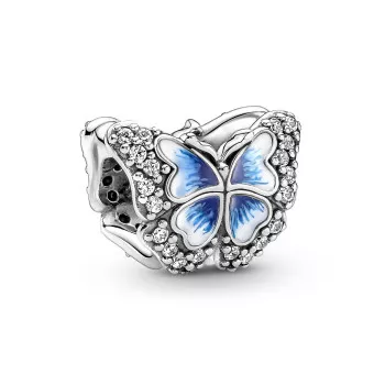 Pandora® 'Blue Butterfly' Damen Sterling Silber Charm - Silber 790761C01