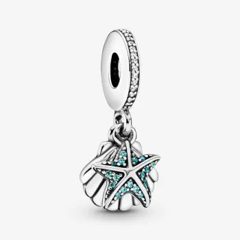 Pandora® 'Sea Life' Damen Sterling Silber Charm - Silber 792076CZF