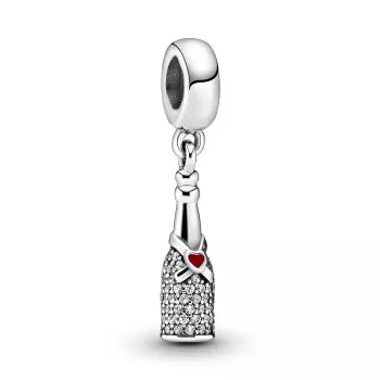Pandora® 'Wine Bottle' Damen Sterling Silber Charm - Silber 792152CZ