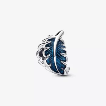 Pandora® 'Curved Feather' Damen Sterling Silber Charm - Silber 792576C01