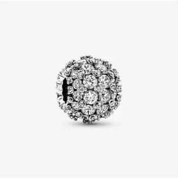Pandora® 'Sparkling Pavé' Damen Sterling Silber Charm - Silber 792630C01