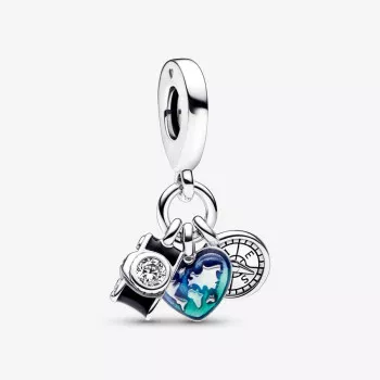 Pandora® 'Travel' Damen Sterling Silber Charm - Silber 792703C01